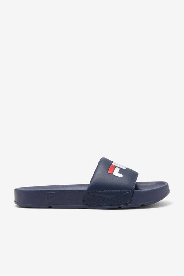 Slides Fila Homem Azul Marinho/Vermelhas/Branco - Fila Drifter Portugal Online,UFZK-12850